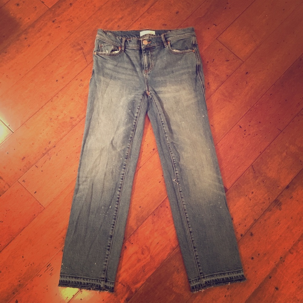 LOFT Straight Crop Jeans